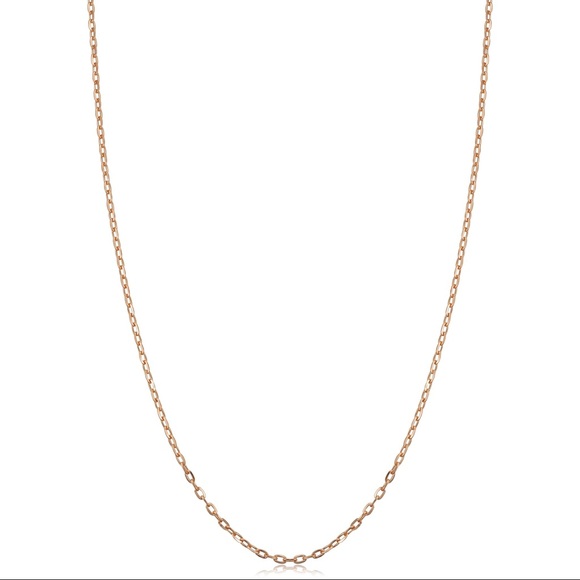 Jewelry - Brand New 14k Rose Gold Plated Cable Chain